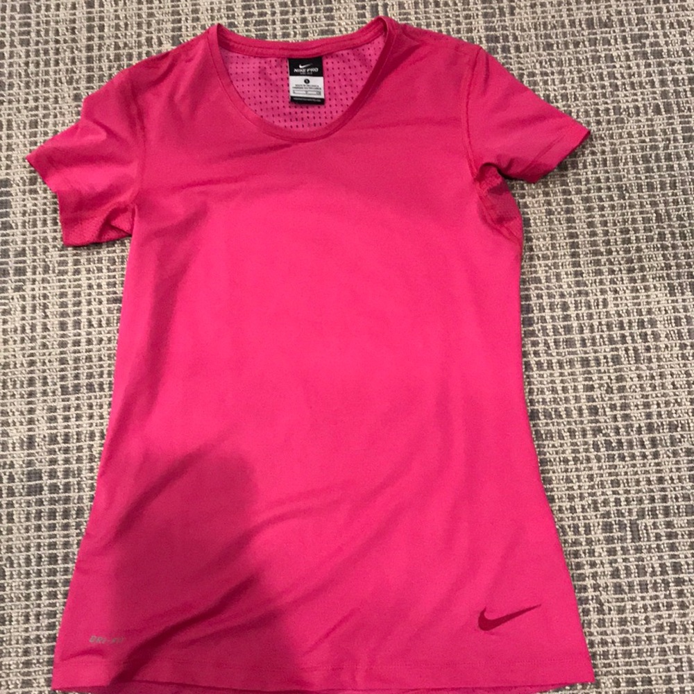 Nike Dri-Fit Pink Crew Neck Tee